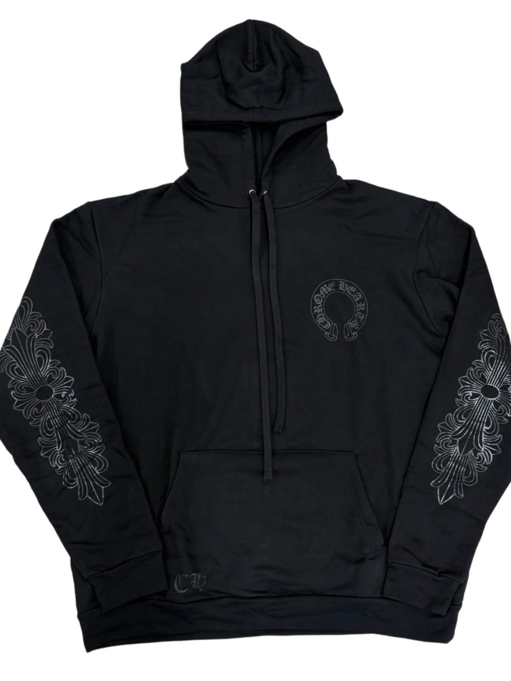 Chrome Hearts Black Graphic Hoodie for Men